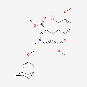 molecular formula C29H37NO7 B4300348 DIMETHYL 1-[2-(1-ADAMANTYLOXY)ETHYL]-4-(2,3-DIMETHOXYPHENYL)-1,4-DIHYDRO-3,5-PYRIDINEDICARBOXYLATE 
