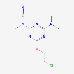 4-(2-Chloroethoxy)-6-(dimethylamino)-1,3,5-triazin-2-yl(methyl)cyanamide