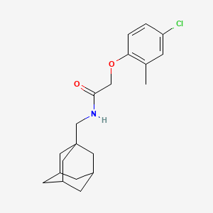 molecular formula C20H26ClNO2 B4300917 N-[(ADAMANTAN-1-YL)METHYL]-2-(4-CHLORO-2-METHYLPHENOXY)ACETAMIDE 