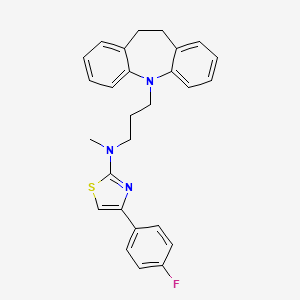 molecular formula C27H26FN3S B4301050 N-[3-(10,11-DIHYDRO-5H-DIBENZO[B,F]AZEPIN-5-YL)PROPYL]-N-[4-(4-FLUOROPHENYL)-1,3-THIAZOL-2-YL]-N-METHYLAMINE 