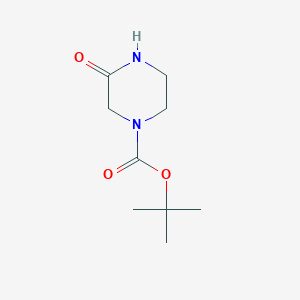 molecular formula C9H16N2O3 B043011 1-Boc-3-氧代哌嗪 CAS No. 76003-29-7
