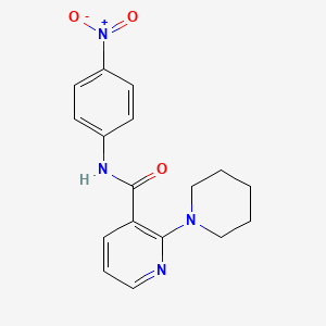 molecular formula C17H18N4O3 B4301159 N-(4-nitrophenyl)-2-(piperidin-1-yl)pyridine-3-carboxamide 