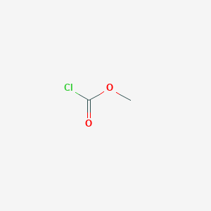 molecular formula C2H3ClO2<br>CH3OCOCl<br>C2H3ClO2 B043013 Methyl chloroformate CAS No. 79-22-1