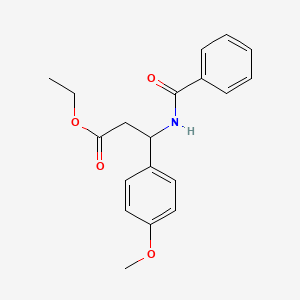 molecular formula C19H21NO4 B4301340 ETHYL 3-(4-METHOXYPHENYL)-3-(PHENYLFORMAMIDO)PROPANOATE 