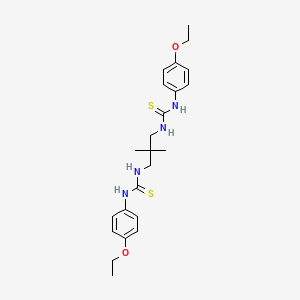molecular formula C23H32N4O2S2 B4301534 N'-(3-{[(4-ETHOXYANILINO)CARBOTHIOYL]AMINO}-2,2-DIMETHYLPROPYL)-N-(4-ETHOXYPHENYL)THIOUREA 