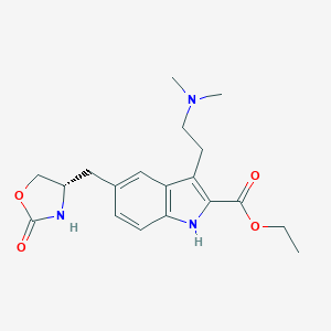 molecular formula C19H25N3O4 B043017 Zolmitriptan 2-carboxylic acid ethyl ester CAS No. 191864-24-1