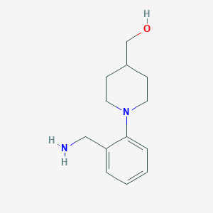 molecular formula C13H20N2O B043018 (1-(2-(Aminomethyl)phenyl)piperidin-4-YL)methanol CAS No. 220060-79-7