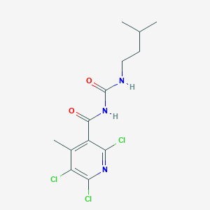 molecular formula C13H16Cl3N3O2 B4301935 N-ISOPENTYL-N'-[(2,5,6-TRICHLORO-4-METHYL-3-PYRIDYL)CARBONYL]UREA 