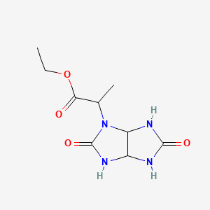 molecular formula C9H14N4O4 B4302419 ETHYL 2-[2,5-DIOXOHEXAHYDROIMIDAZO[4,5-D]IMIDAZOL-1(2H)-YL]PROPANOATE 