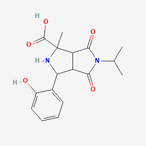 3-(2-hydroxyphenyl)-5-isopropyl-1-methyl-4,6-dioxooctahydropyrrolo[3,4-c]pyrrole-1-carboxylic acid