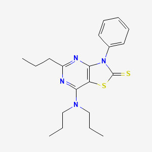 7-(dipropylamino)-3-phenyl-5-propyl[1,3]thiazolo[4,5-d]pyrimidine-2(3H)-thione