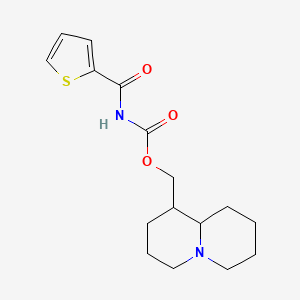 molecular formula C16H22N2O3S B4302713 octahydro-2H-quinolizin-1-ylmethyl (2-thienylcarbonyl)carbamate 