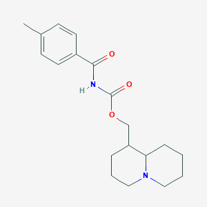 molecular formula C19H26N2O3 B4302718 octahydro-2H-quinolizin-1-ylmethyl (4-methylbenzoyl)carbamate 