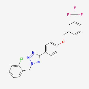 2-(2-chlorobenzyl)-5-(4-{[3-(trifluoromethyl)benzyl]oxy}phenyl)-2H-tetrazole