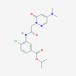 isopropyl 4-chloro-3-({[4-(dimethylamino)-6-oxo-1(6H)-pyridazinyl]acetyl}amino)benzoate