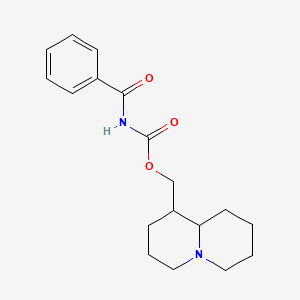 molecular formula C18H24N2O3 B4302783 octahydro-2H-quinolizin-1-ylmethyl benzoylcarbamate 