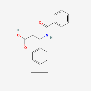 molecular formula C20H23NO3 B4302799 3-(benzoylamino)-3-(4-tert-butylphenyl)propanoic acid 
