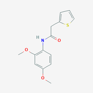 molecular formula C14H15NO3S B430300 N-(2,4-dimethoxyphenyl)-2-(2-thienyl)acetamide CAS No. 347331-88-8