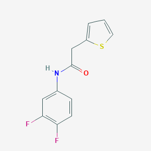molecular formula C12H9F2NOS B430321 N-(3,4-difluorophenyl)-2-thiophen-2-ylacetamide CAS No. 349089-04-9