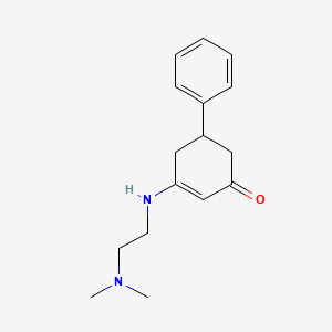 molecular formula C16H22N2O B4303224 3-{[2-(DIMETHYLAMINO)ETHYL]AMINO}-5-PHENYL-2-CYCLOHEXEN-1-ONE 