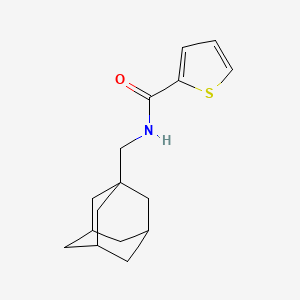 molecular formula C16H21NOS B4303285 N-[(adamantan-1-yl)methyl]thiophene-2-carboxamide 
