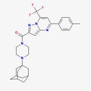 molecular formula C29H32F3N5O B4304077 [4-(1-ADAMANTYL)PIPERAZINO][5-(4-METHYLPHENYL)-7-(TRIFLUOROMETHYL)PYRAZOLO[1,5-A]PYRIMIDIN-2-YL]METHANONE 