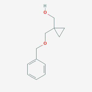 molecular formula C12H16O2 B043042 (1-((Benzyloxy)methyl)cyclopropyl)methanol CAS No. 177200-76-9