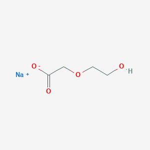 molecular formula C4H7NaO4 B043044 Sodium 2-(2-hydroxyethoxy)acetate CAS No. 142047-97-0