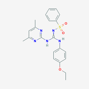 2-(Benzenesulfonyl)-1-(4,6-dimethylpyrimidin-2-yl)-3-(4-ethoxyphenyl)guanidine