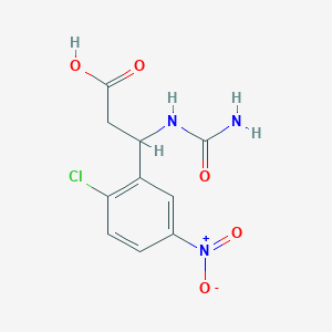 molecular formula C10H10ClN3O5 B4305468 3-(Carbamoylamino)-3-(2-chloro-5-nitrophenyl)propanoic acid 