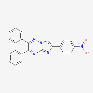 molecular formula C23H15N5O2 B4305537 6-(4-nitrophenyl)-2,3-diphenylimidazo[1,2-b][1,2,4]triazine CAS No. 70111-79-4