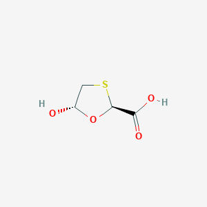 molecular formula C4H6O4S B043059 rac-trans-5-Hydroxy-1,3-oxathiolane-2-carboxylic Acid CAS No. 147027-04-1