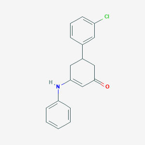 3-Anilino-5-(3-chlorophenyl)-2-cyclohexen-1-one
