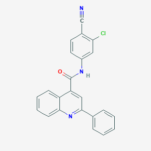 N-(3-chloro-4-cyanophenyl)-2-phenylquinoline-4-carboxamide