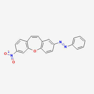 molecular formula C20H13N3O3 B4306091 (E)-1-(7-NITRODIBENZO[B,F]OXEPIN-2-YL)-2-PHENYL-1-DIAZENE 