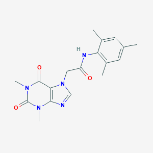 2-(1,3-dimethyl-2,6-dioxo-1,2,3,6-tetrahydro-7H-purin-7-yl)-N-mesitylacetamide