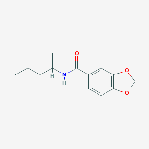 N-(1-methylbutyl)-1,3-benzodioxole-5-carboxamide