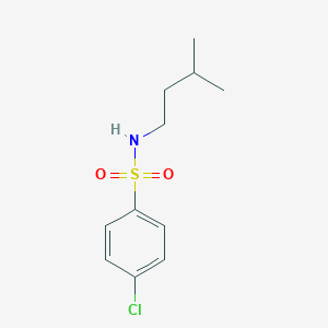 molecular formula C11H16ClNO2S B430628 4-chloro-N-(3-methylbutyl)benzenesulfonamide 