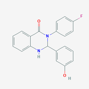 3-(4-Fluorophenyl)-2-(3-hydroxyphenyl)-1,2-dihydroquinazolin-4-one