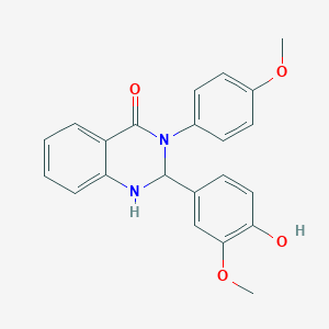 2-(4-hydroxy-3-methoxyphenyl)-3-(4-methoxyphenyl)-2,3-dihydroquinazolin-4(1H)-one