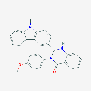 3-(4-methoxyphenyl)-2-(9-methyl-9H-carbazol-3-yl)-2,3-dihydroquinazolin-4(1H)-one