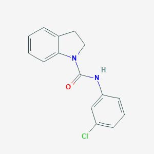 molecular formula C15H13ClN2O B430712 N-(3-chlorophenyl)indoline-1-carboxamide 