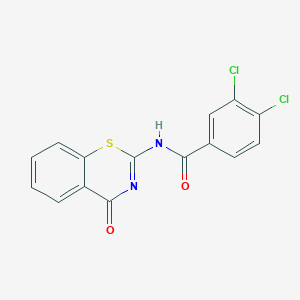 3,4-dichloro-N-(4-oxo-1,3-benzothiazin-2-yl)benzamide