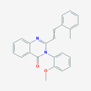 3-(2-methoxyphenyl)-2-[2-(2-methylphenyl)vinyl]quinazolin-4(3H)-one