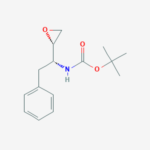 molecular formula C15H21NO3 B043075 tert-Butyl ((R)-1-((S)-oxiran-2-yl)-2-phenylethyl)carbamate CAS No. 156474-22-5