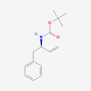 molecular formula C15H21NO2 B043076 (R)-叔丁基(1-苯基丁-3-烯-2-基)氨基甲酸酯 CAS No. 244092-76-0