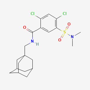 molecular formula C20H26Cl2N2O3S B4308294 N-(ADAMANTAN-1-YLMETHYL)-2,4-DICHLORO-5-(DIMETHYLSULFAMOYL)BENZAMIDE 