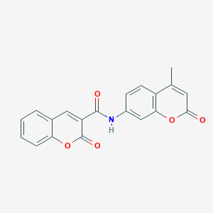 molecular formula C20H13NO5 B430834 N-(4-methyl-2-oxochromen-7-yl)-2-oxochromene-3-carboxamide 