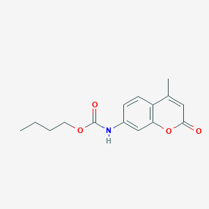 molecular formula C15H17NO4 B430835 butyl 4-methyl-2-oxo-2H-chromen-7-ylcarbamate 