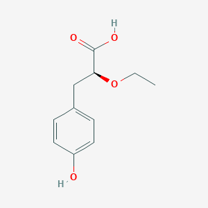 molecular formula C11H14O4 B043089 (S)-2-Ethoxy-3-(4-hydroxy-phenyl)-propionic acid CAS No. 325793-65-5